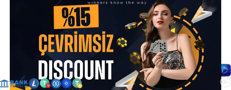 Yüzde on beş çevrimsiz discount casino kampanyası